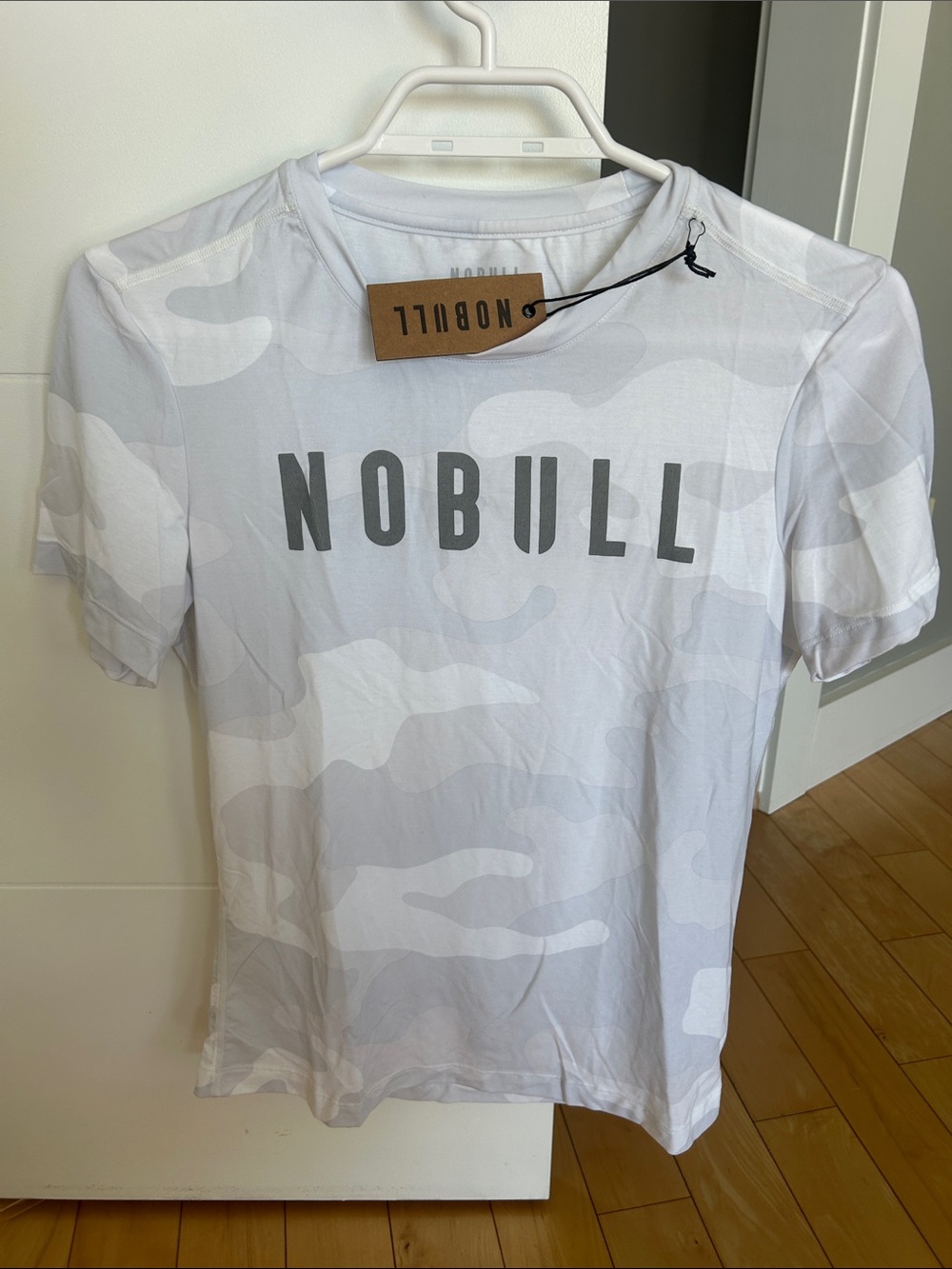 NOBULL White & Light Gray Camo Performance Tee